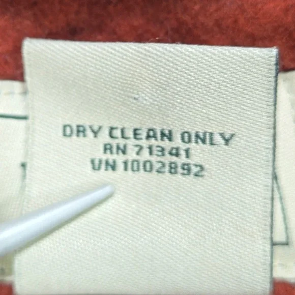 LLBean Bellandi Red Italian Wool Hooded Toggle Coat Womens Size 12 3M Thinsulate - Picture 6 of 10